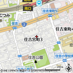 メープル神戸住吉周辺の地図