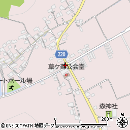 岡山県岡山市東区草ケ部周辺の地図
