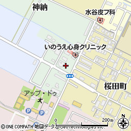 三重県津市神納周辺の地図