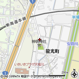 静岡県浜松市中央区龍光町196周辺の地図