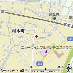 静岡県浜松市中央区材木町479周辺の地図