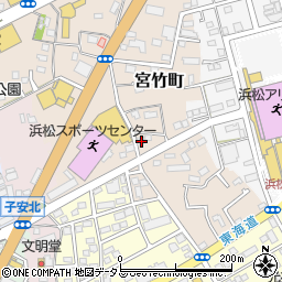 静岡県浜松市中央区宮竹町121周辺の地図