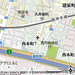 兵庫県尼崎市玄番南之町5-6周辺の地図