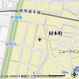 静岡県浜松市中央区材木町212周辺の地図