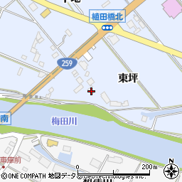 愛知県豊橋市磯辺下地町東坪62周辺の地図
