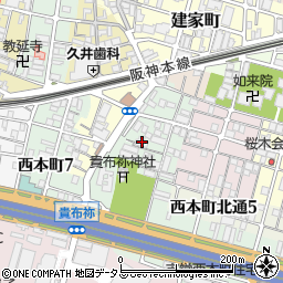 兵庫県尼崎市汐町51周辺の地図