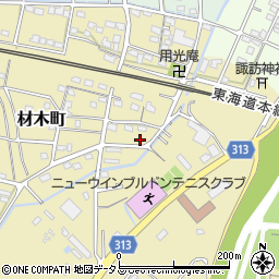 静岡県浜松市中央区材木町474周辺の地図