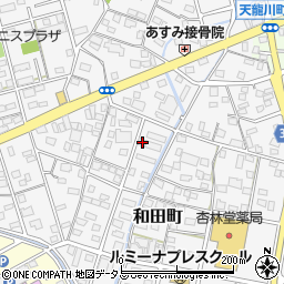 静岡県浜松市中央区和田町357周辺の地図