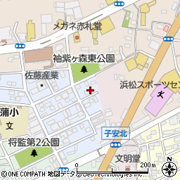 静岡県浜松市中央区神立町106周辺の地図