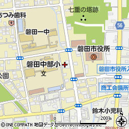 静岡県磐田市久保町周辺の地図