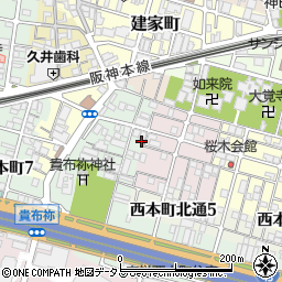 兵庫県尼崎市汐町6周辺の地図