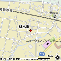 静岡県浜松市中央区材木町371周辺の地図