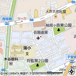 静岡県浜松市中央区神立町110周辺の地図