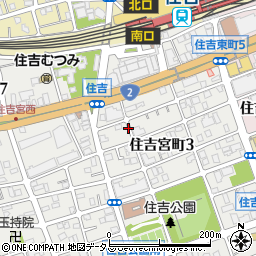 兵庫県神戸市東灘区住吉宮町3丁目11-16周辺の地図