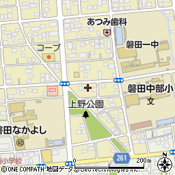 静岡県磐田市国府台16-14周辺の地図
