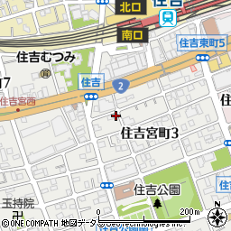兵庫県神戸市東灘区住吉宮町3丁目11-17周辺の地図