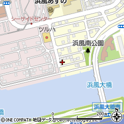 兵庫県芦屋市浜風町13-14周辺の地図