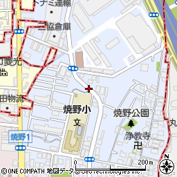 大阪府大阪市鶴見区焼野周辺の地図