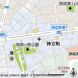 静岡県浜松市中央区神立町137周辺の地図