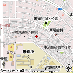 平城朱雀第１住宅２８棟周辺の地図