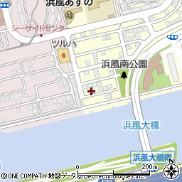 兵庫県芦屋市浜風町13-13周辺の地図