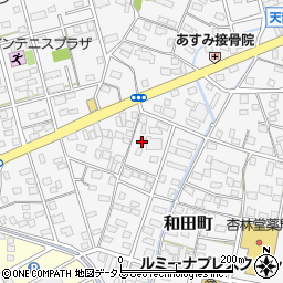 静岡県浜松市中央区和田町362周辺の地図
