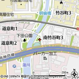 琴浦橋公園周辺の地図