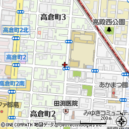 都島高倉郵便局周辺の地図