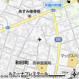 静岡県浜松市中央区和田町235周辺の地図