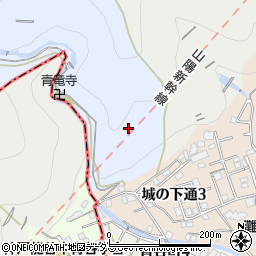 兵庫県神戸市灘区原田城下山周辺の地図