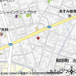 静岡県浜松市中央区和田町455周辺の地図