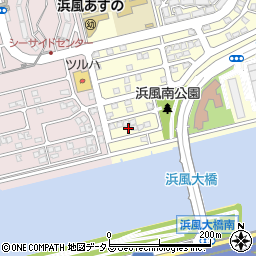 兵庫県芦屋市浜風町13-12周辺の地図