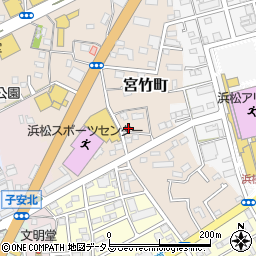 静岡県浜松市中央区宮竹町123周辺の地図