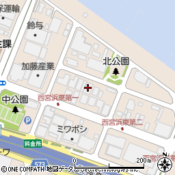 阪神ロジテム西宮営業所周辺の地図