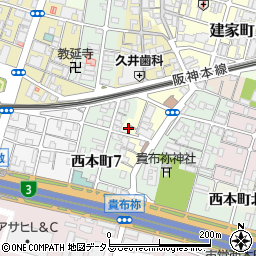 兵庫県尼崎市玄番南之町9周辺の地図