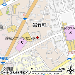 静岡県浜松市中央区宮竹町115周辺の地図