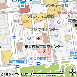 神戸トヨペット株式会社　西神中央店周辺の地図