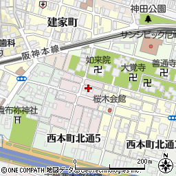 兵庫県尼崎市西桜木町15周辺の地図