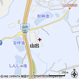 三重県伊賀市山出1550周辺の地図