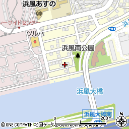 兵庫県芦屋市浜風町13-10周辺の地図