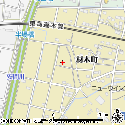 静岡県浜松市中央区材木町207周辺の地図