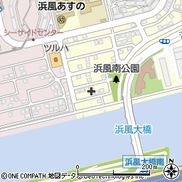 兵庫県芦屋市浜風町13周辺の地図