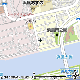 兵庫県芦屋市浜風町13-1周辺の地図