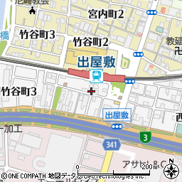兵庫県尼崎市南竹谷町周辺の地図