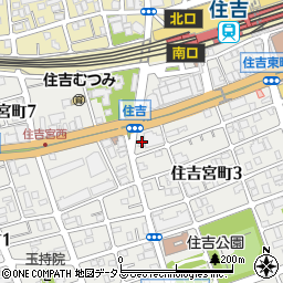 兵庫県神戸市東灘区住吉宮町3丁目16-8周辺の地図