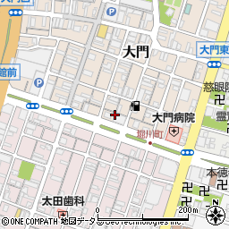 三重県津市大門4周辺の地図