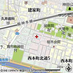 兵庫県尼崎市西桜木町10-9周辺の地図