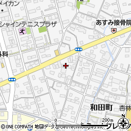 静岡県浜松市中央区和田町456-5周辺の地図