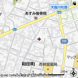 静岡県浜松市中央区和田町248周辺の地図