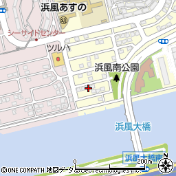 兵庫県芦屋市浜風町13-3周辺の地図